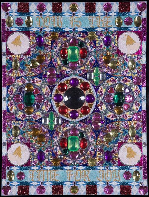 Photo: On Friday, December 6th we will have our next Art Opening/Salon with the work of Athens native, Jackie Rovner, whose show, Jewel Art will hang in our gallery December 5 - 23.  Here is what she says about her art, My work is in the Medieval and Church tradition and has biblical content.