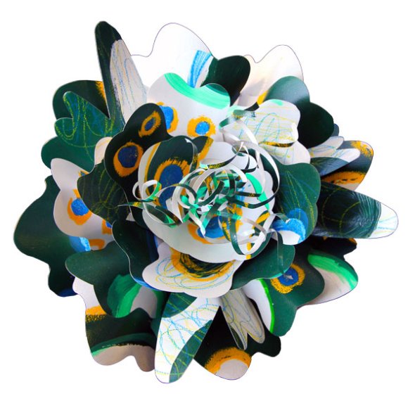 Green  White Bobcat Passion Flower